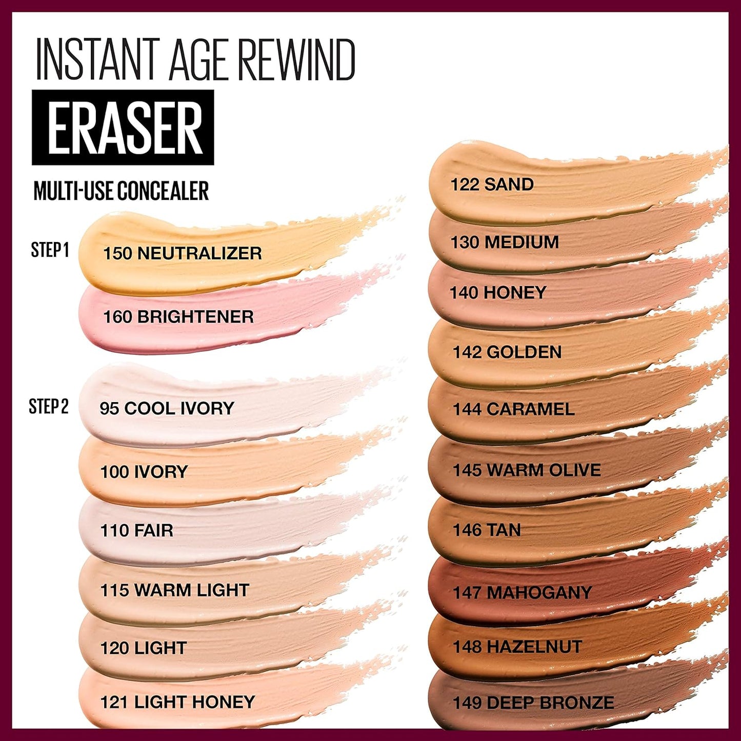 Maybelline Instant Age Rewind Concealer for Dark Circles - Fair, 0.2 Fl Oz (2-Pack)