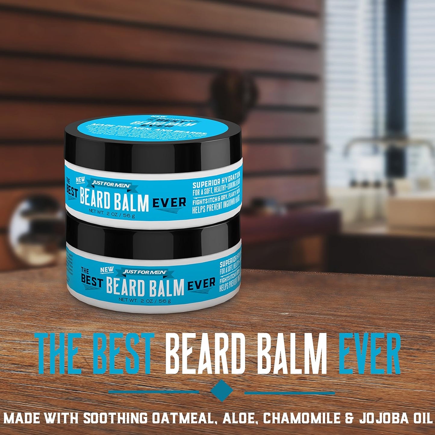 Just For Men The Best Face & Beard Wash Ever, Mosturizes to help prevent beard itching, Acts like Shampoo for the beard, Made with Oatmeal, Aloe, Chamomile, and Jojoba Oil, 3 Fluid Ounce