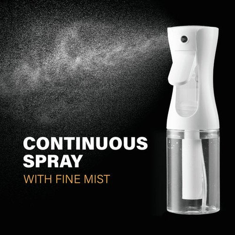 2 Pack Continuous Spray Bottle For Hair - 5 Oz Ultra Fine Mist Sprayer | Water Spray Bottle For Hair Mister Spray Bottle | Hair Spray Bottles For Hairstyling, Cleaning, Salons (2pk 5oz)