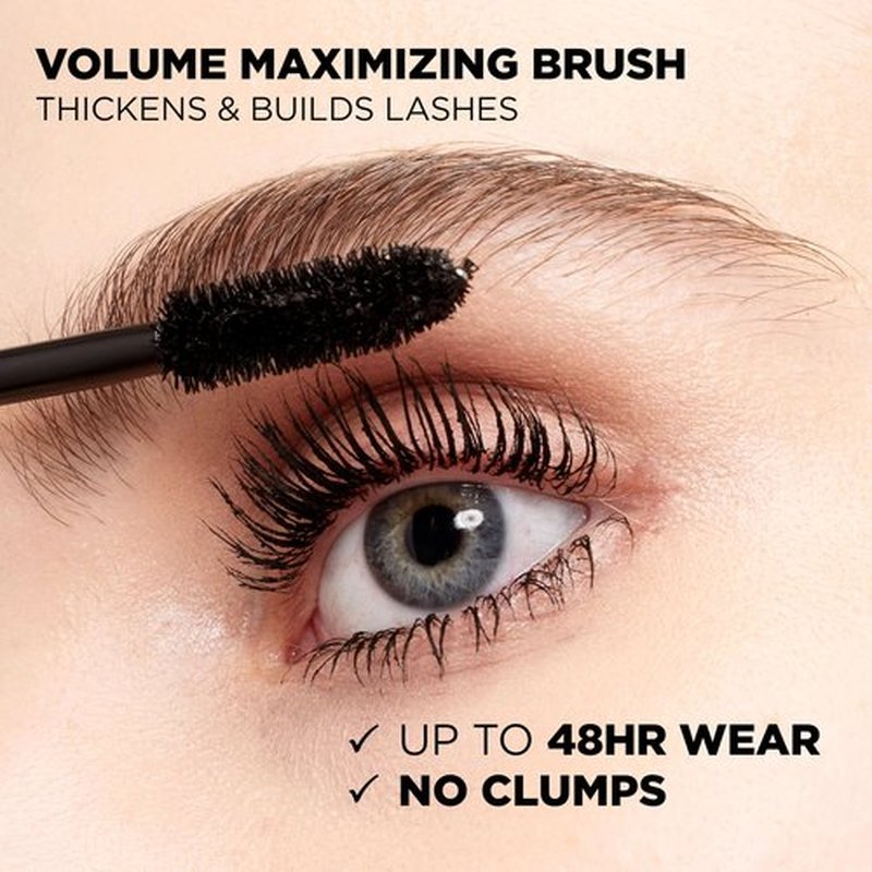 L’Oréal Paris Makeup Voluminous Original Waterproof Mascara, Black Brown, 0.28 Fl Oz (Pack of 2)