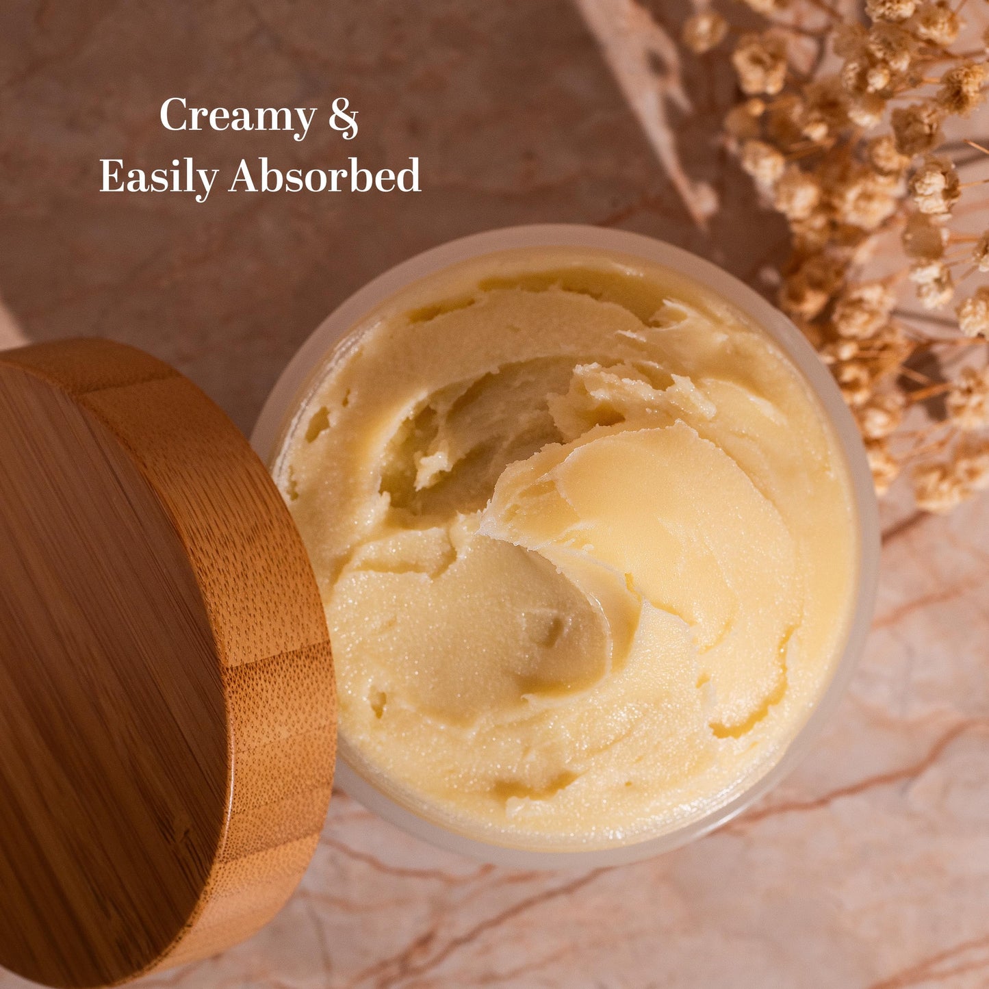 Whipped Shea Butter with Colloidal Oatmeal | Sweet Ginger Essential Oil Blend | Deep Hydration Body Butter for Dry Skin | Water-Free Raw Shea Moisturizer for Men & Women