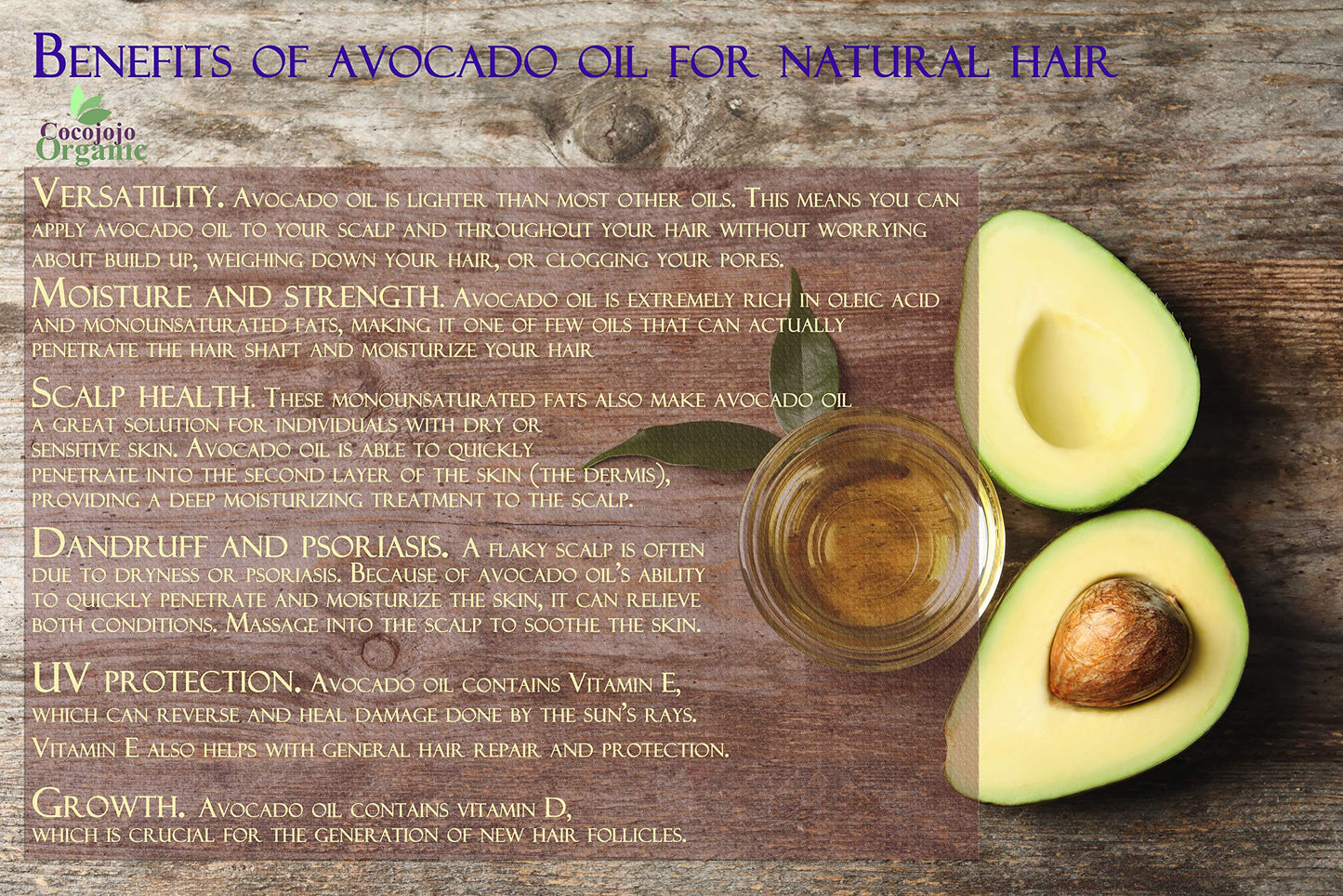 cocojojo AVOCADO OIL - Cold Pressed Partially Filtered 8 oz Pure Seed Oil Extra Virgin Unrefined Moisturizer