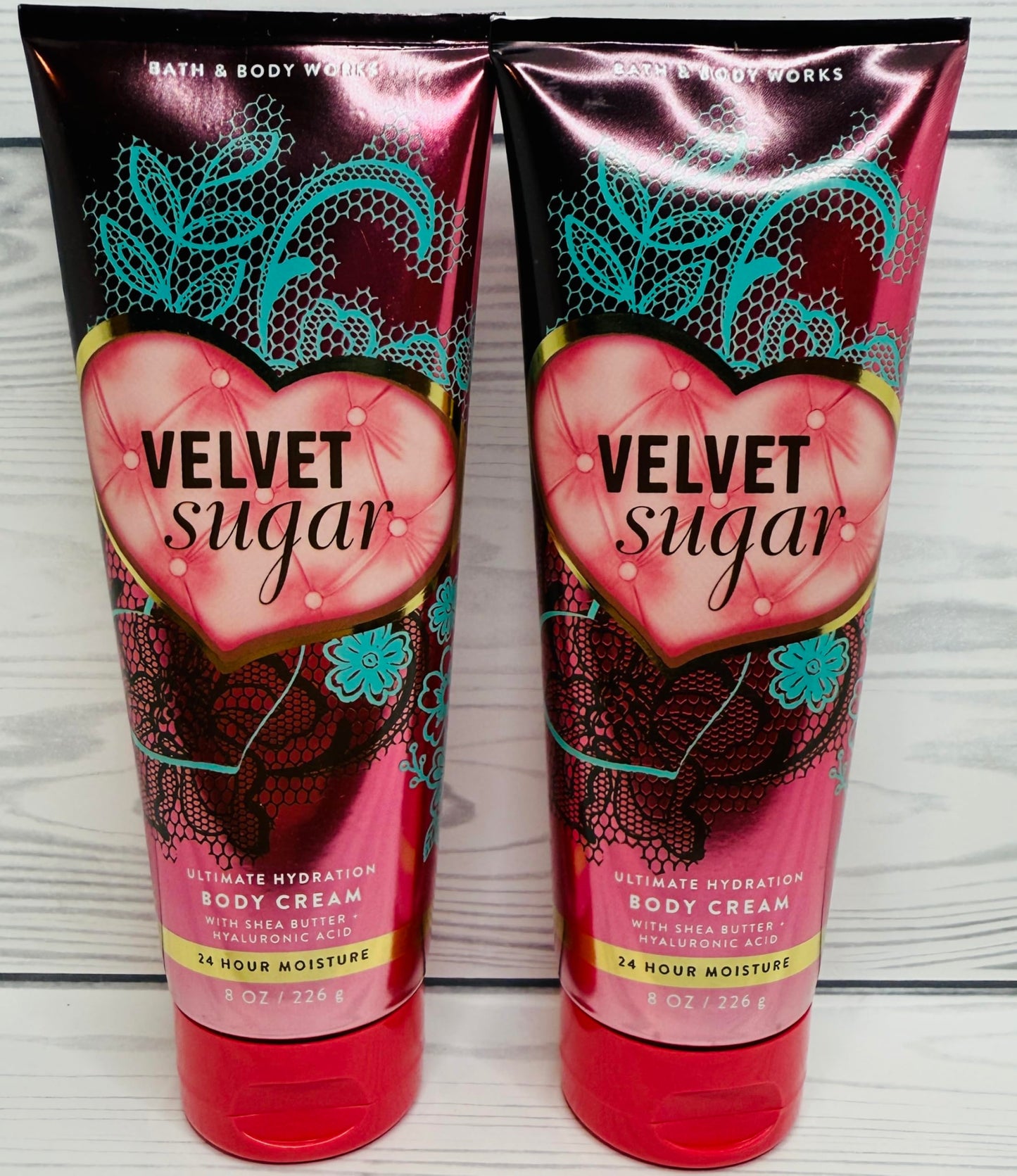 Bath & Body Works Womens Velvet Sugar Ultimate Hydration Body Cream 8 Ounces Pack of 2