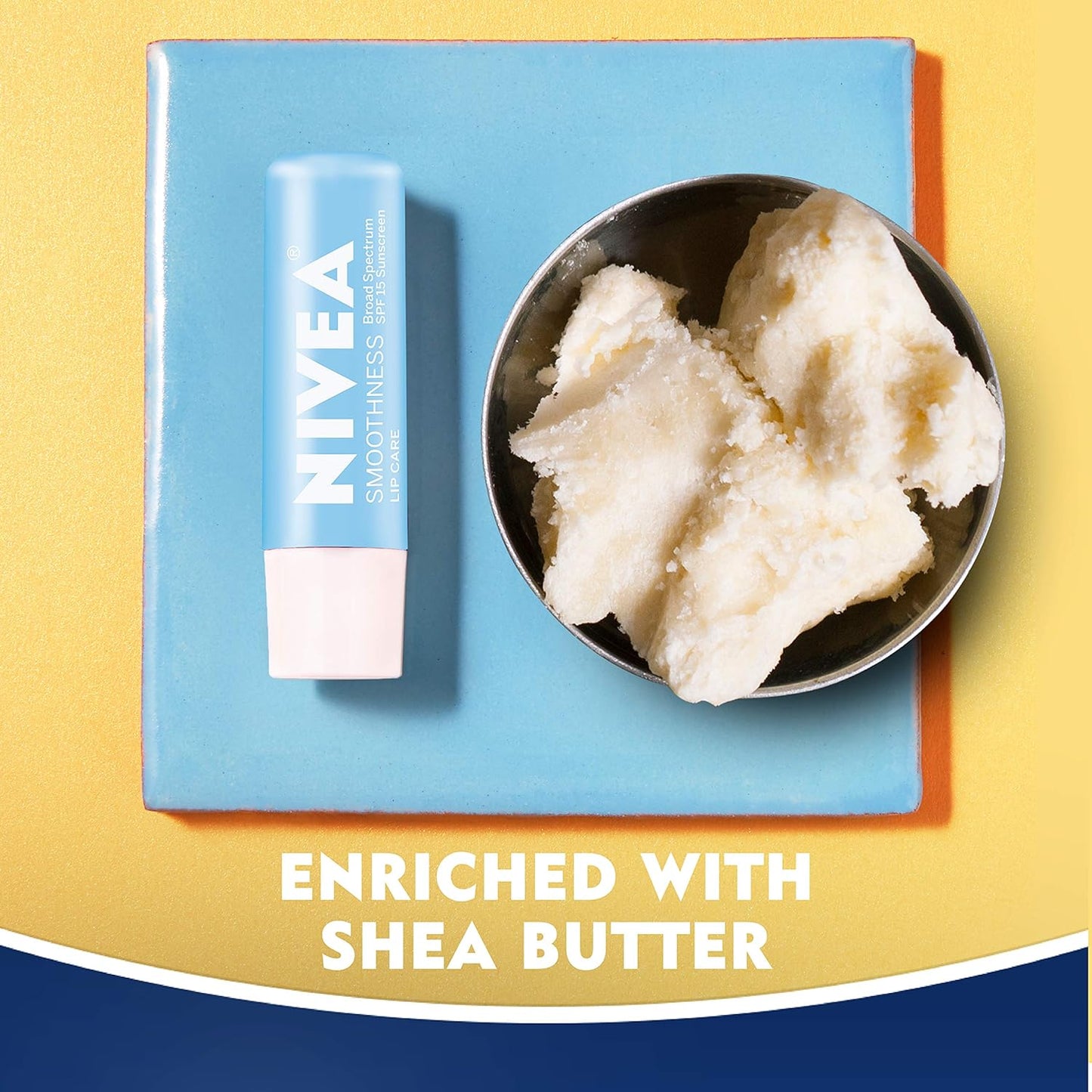 NIVEA Lip Care Balm SPF 15 - Smooth Hydration for Soft Lips | Pack of 6