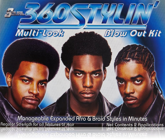 360 Stylin' Blow Out Kit by Luster - Versatile Hair Styling Tools for All Looks