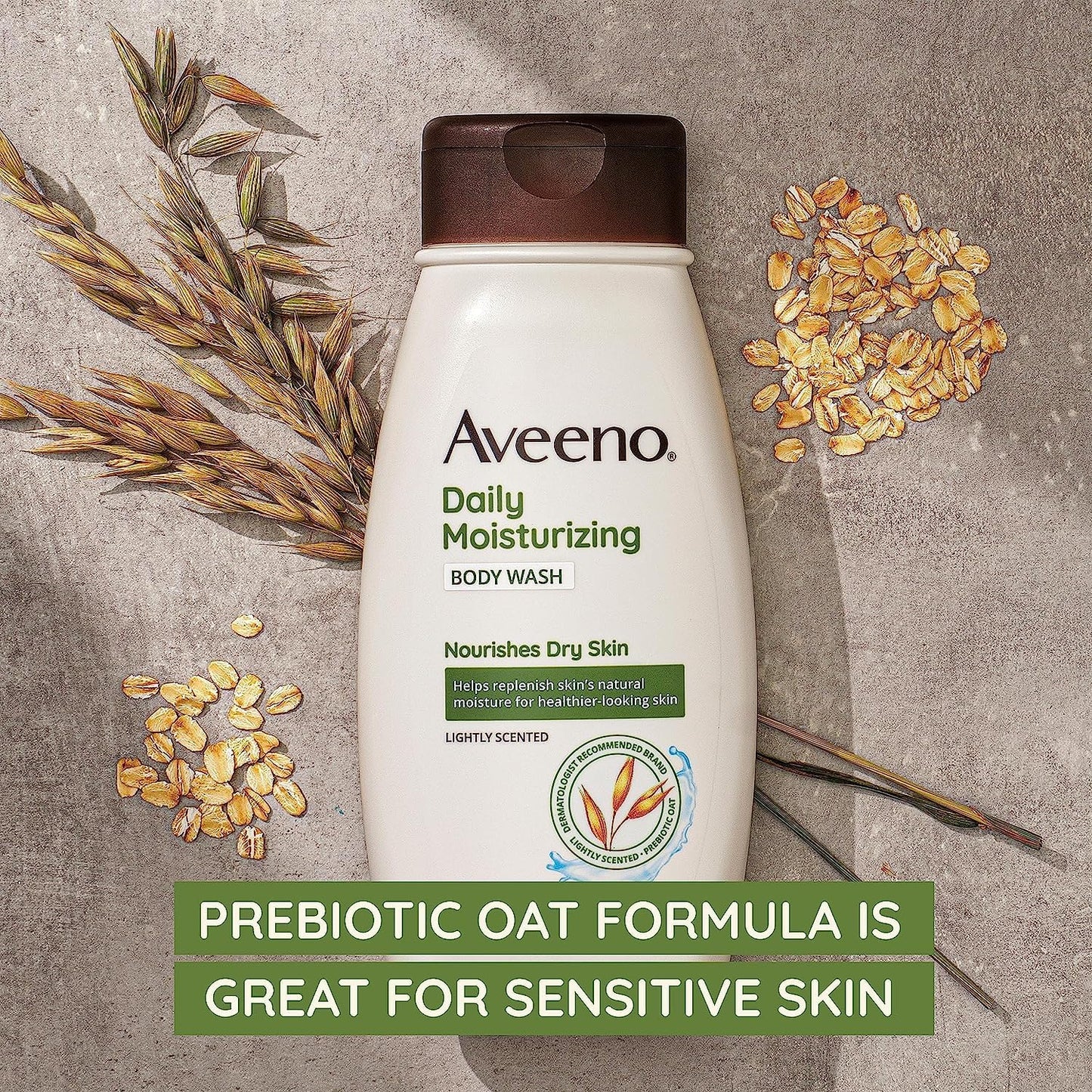 Aveeno Daily Moisturizing Lotion & Wash Regimen Pack, Nourishing Daily Moisturizing Body Lotion for Dry Skin, 18 oz, & Hydrating Body Wash with Soothing Prebiotic Oat, 18 oz, 2 Items