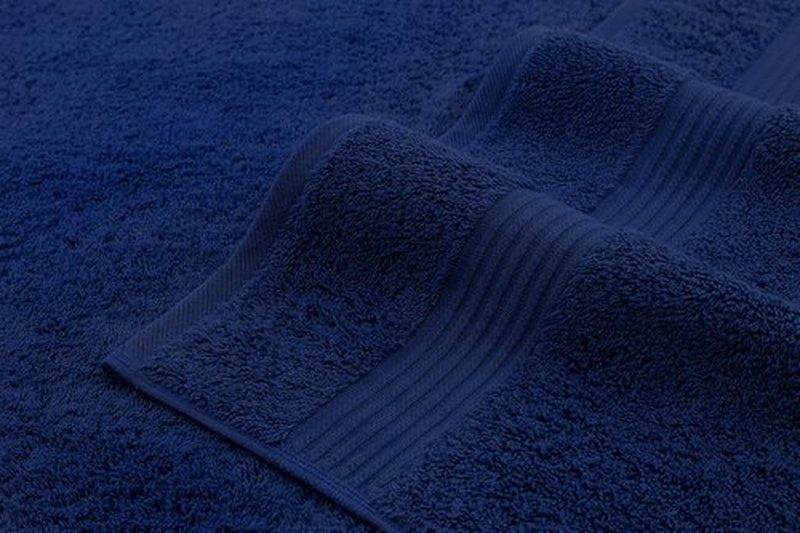 American Veteran Towel, 100% Cotton Turkish 6 Piece Towel Set Luxury Towels Set of 6 for Bathroom Essentials 2 Bath Towels 2 Hand Towels 2 Washcloths, Navy Blue