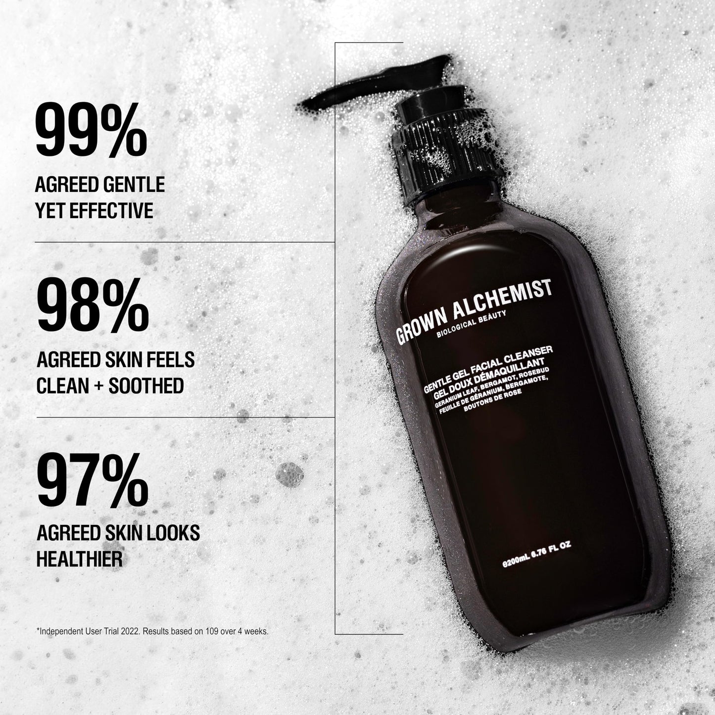 Grown Alchemist Facial Cleanser Set: Polishing Exfoliator (75ml) + Gentle Gel Cleanser (200ml)