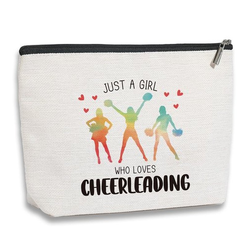 kdxpbpz Cheer Stuff Cheer Bag Cheerleader Gifts Cheerleading Accessories for Cheerleader Birthday Friendship Gifts for Her Female Friend Makeup Bag