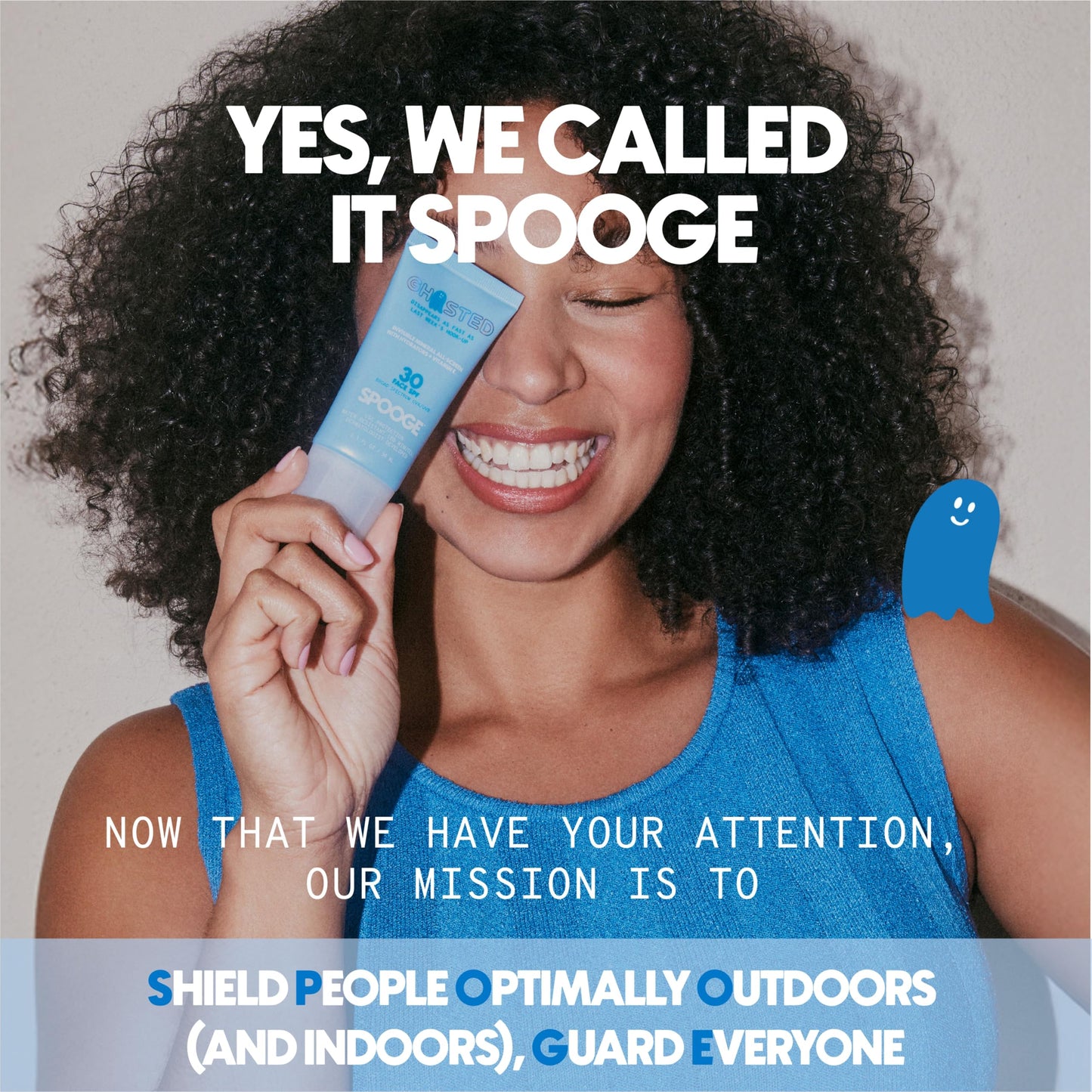Spooge Ghosted | Mineral Sunscreen SPF 30 | Oil-Free Non Toxic Sun Care | Zinc Oxide Sunscreen | Water Resistant | Bisabolol Infused Formula | Dermatologist Developed | Reef Safe Sunblock | 1.7 oz