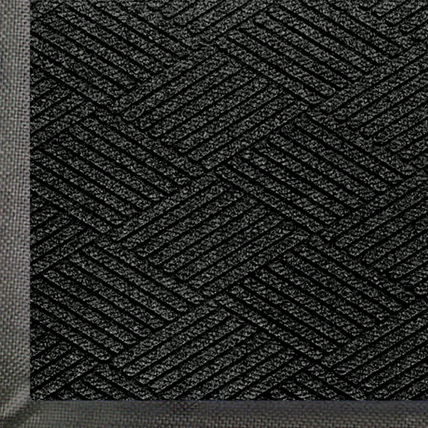 M+A Matting - 2295700034 WaterHog Eco Commercial-Grade Entrance Mat, Indoor/Outdoor Black Smoke Floor Mat 4' Length x 3' Width, Black Smoke by