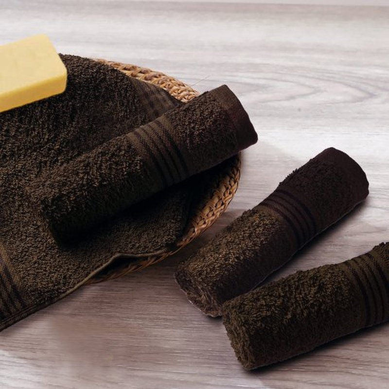 Belizzi Home Ultra Soft Cotton Washcloths, Contains 24 Piece Face Cloths 12x12 inch, Ideal for Everyday use Face Towels, Compact & Lightweight Multi Purpose Washcloths - Brown