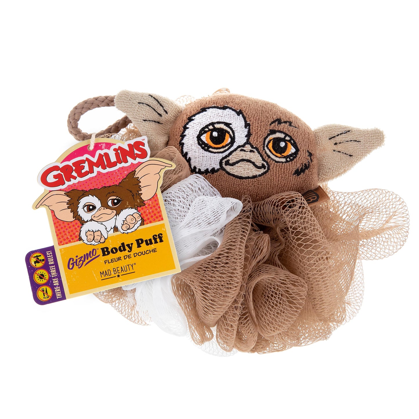 Mad Beauty Gremlins Gizmo Shower Loofah | Official Warner Brothers Product | Great Novelty Gift for Women, Adults, and Kids | Nostalgic Bathtime Fun