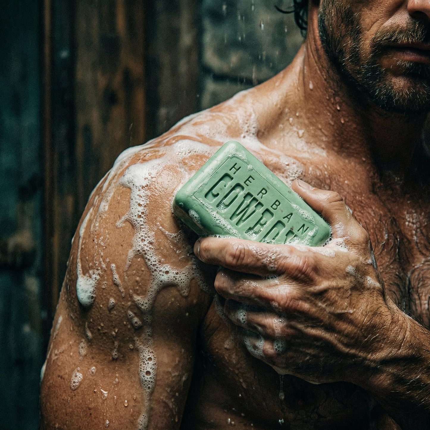 Herban Cowboy Forest Body Soap with Hints of Cedar, Mandarin, and Black Pepper (5 oz, Pack of 6)