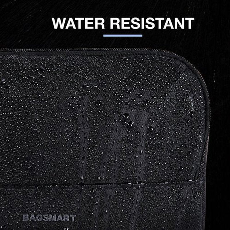 BAGSMART Large Toiletry Bag for Men, Valentines' Day Gifts Travel Organizer Hanging Dopp Kit Water Resistant Shaving Bag for Bathroom Shower, Toiletries Accessories,Travel Essentials, Black-Large