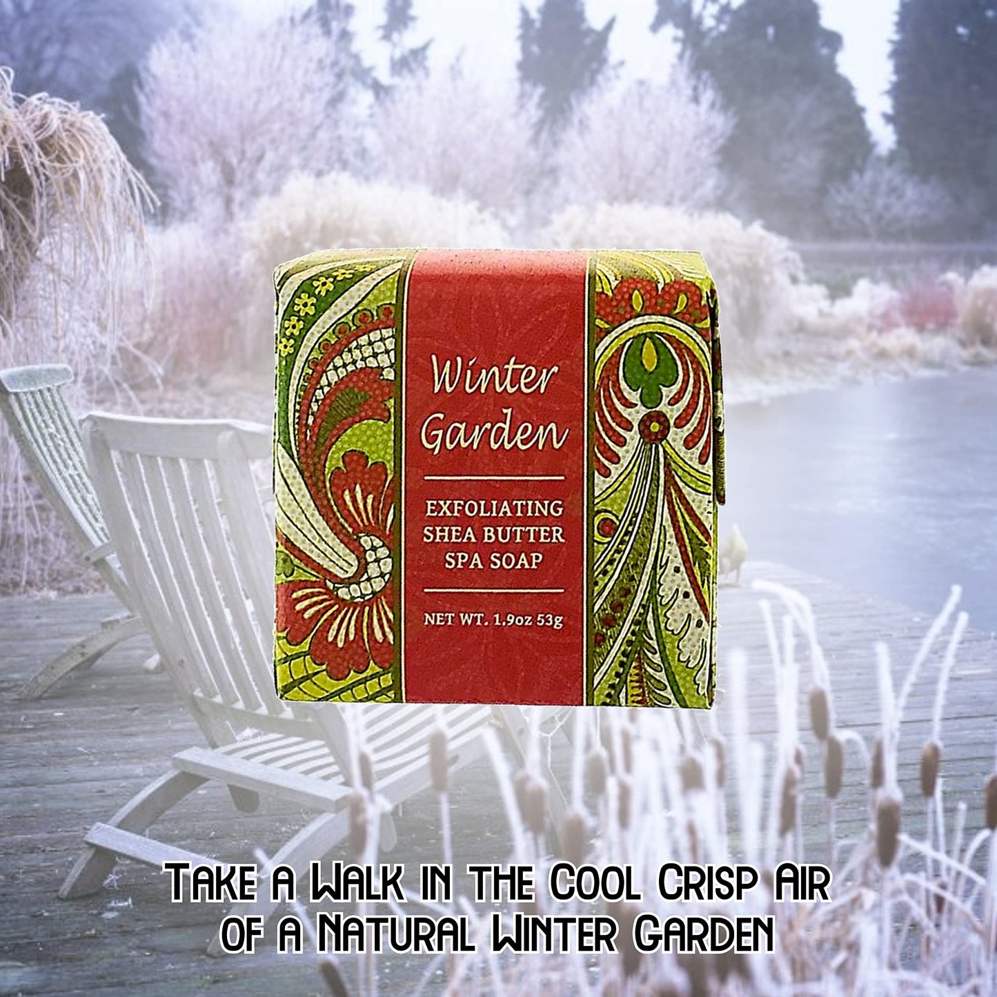 Christmas Soap Sampler- Set of 4 Scents- Mistletoe, Peppermint Frost, Winter Garden and Fresh Holly- Enriched with Shea Butter and Essential Oils- Ideal Basket Filler, Stocking Stuffer for Guests