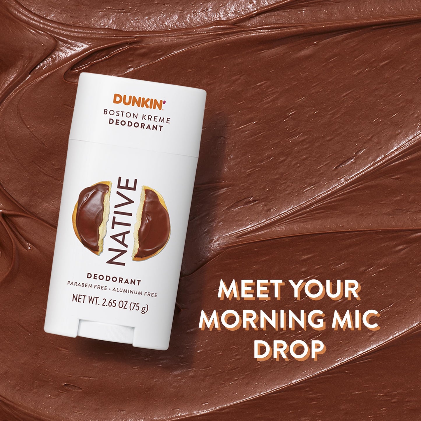 Native Deodorant | Limited Dunkin Donuts Edition | Aluminum Free with Baking Soda, Probiotics, Coconut Oil and Shea Butter | Boston Kreme 2.65oz