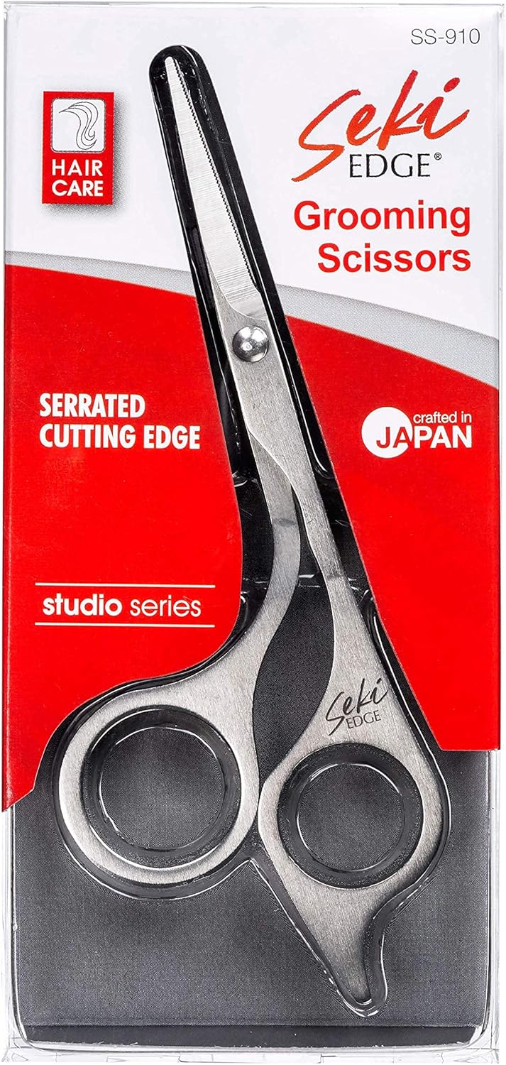 Beard & Mustache Grooming Scissors - Seki Edge SS-910 Precision Trimmers