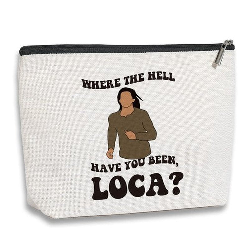 kdxpbpz Twilight Gifts for Women, Twilight Saga Cosmetic Bag, Where The Hell Have You Been Loca, Twilight Merchandise, Travel Toiletry Makeup Organizer Zipper Pouch Twilight Merch