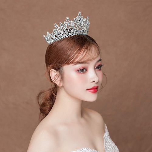 S SNUOY Silver Crown for Women Bridal Queen Crowns and Tiaras for Women Pageant Prom Crowns for Wedding Headband