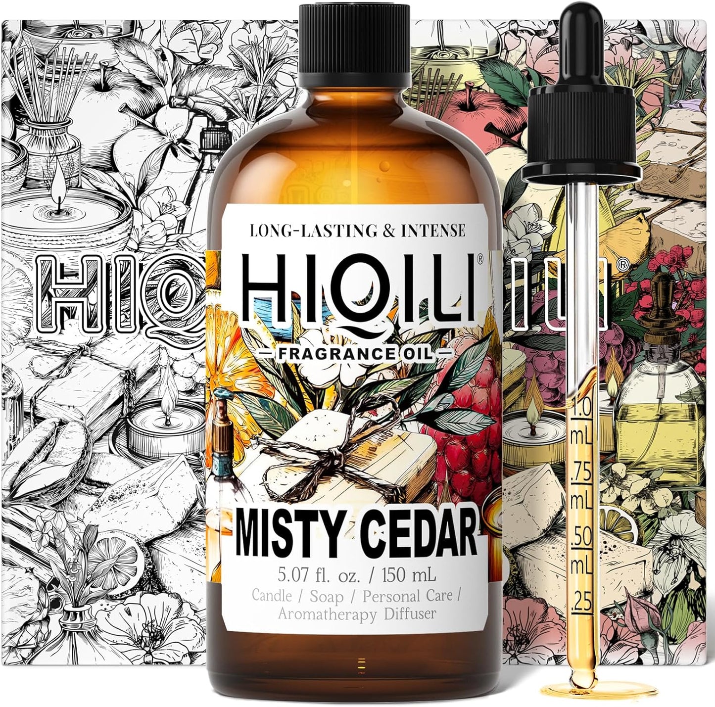 Misty Cedar Fragrance Oil - Premium Scent for Candle & Soap Making | 5.07 Fl Oz