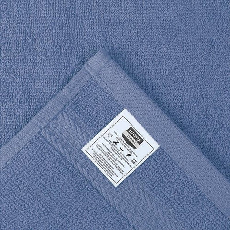 Utopia Towels [12 Pack Premium Wash Cloths Set (12x12 Inches) 100% Cotton Ring Spun, Highly Absorbent and Soft Feel Essential Washcloths for Bathroom, Spa, Gym, and Face Towel (Electric Blue)