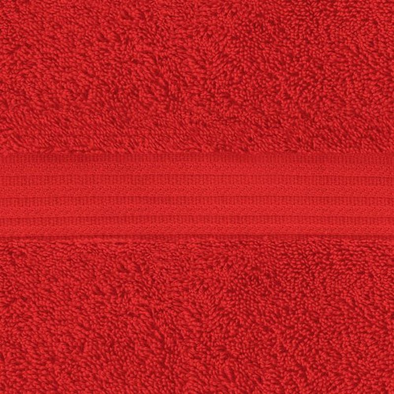 American Veteran Towel, 100% Cotton Turkish Washcloths for Bathroom Essentials 4 Pack, Soft Absorbent Wash Cloths Quick Drying Small Towels Washrags, Red