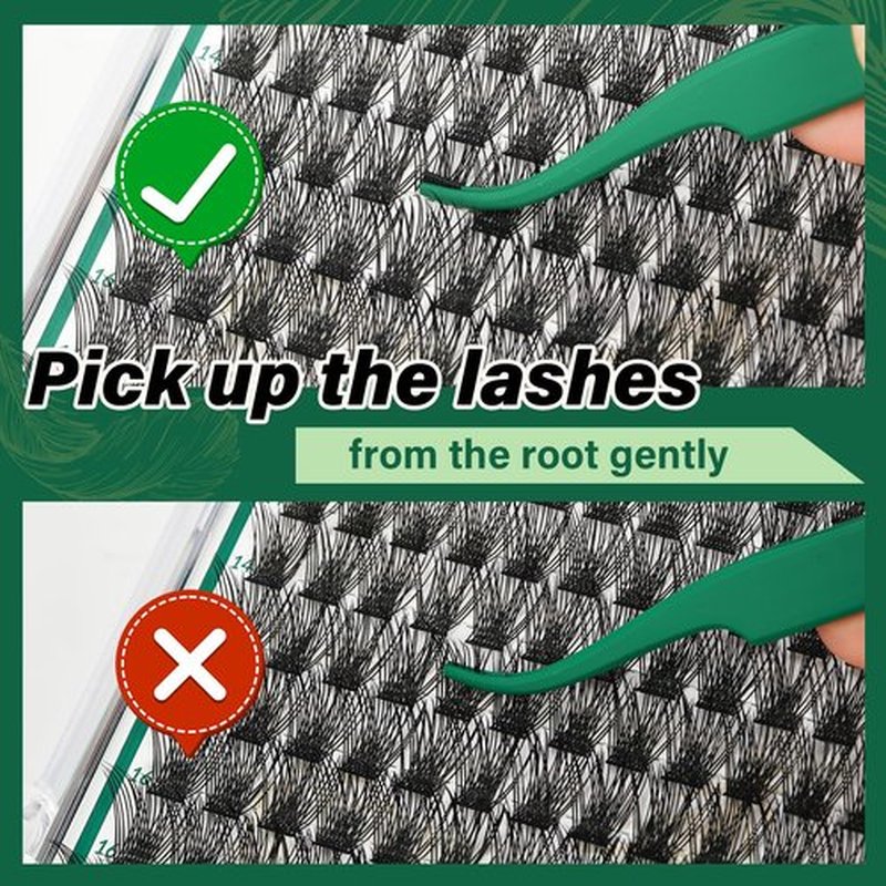 Lash Clusters 144pcs Individual Lashes D Curl 10mm Eyelash Clusters KEYYOU Air Touch Cluster Lashes Super Lightweight Soft Wispy Comfortable Easy DIY at Home(Air01-D-18mm)