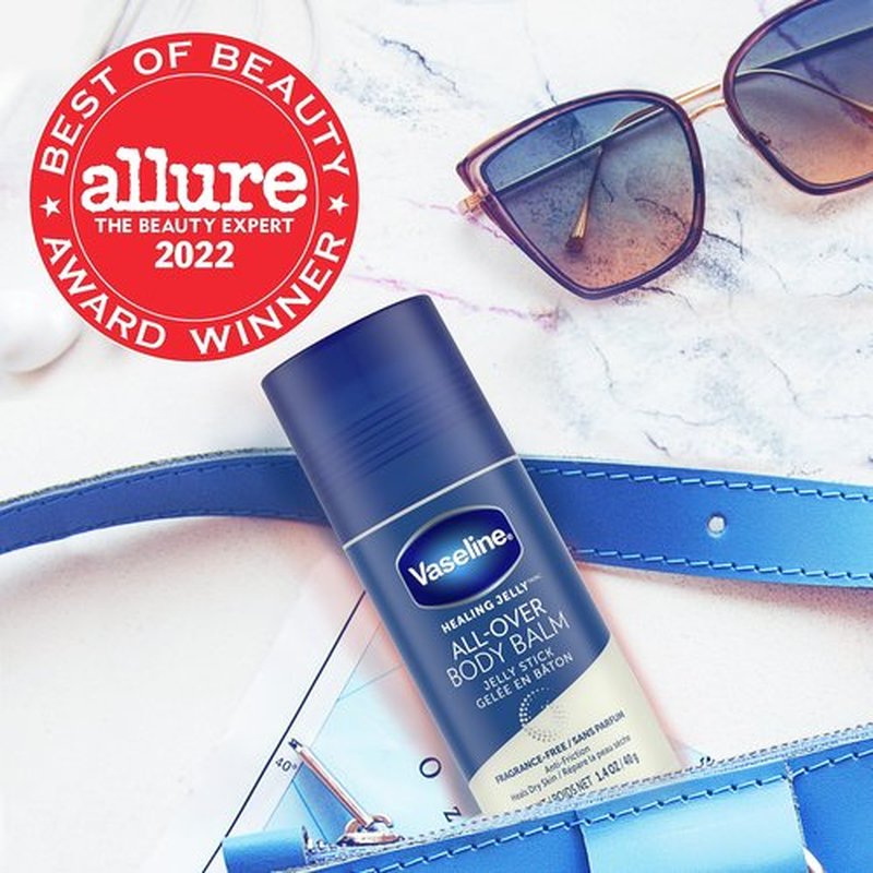 Vaseline All-Over Body Balm Stick 3-Pack – Non-Greasy Fragrance-Free Moisturizer, Travel-Size Lotion, Premium Packaging, 1.4 Oz Ea