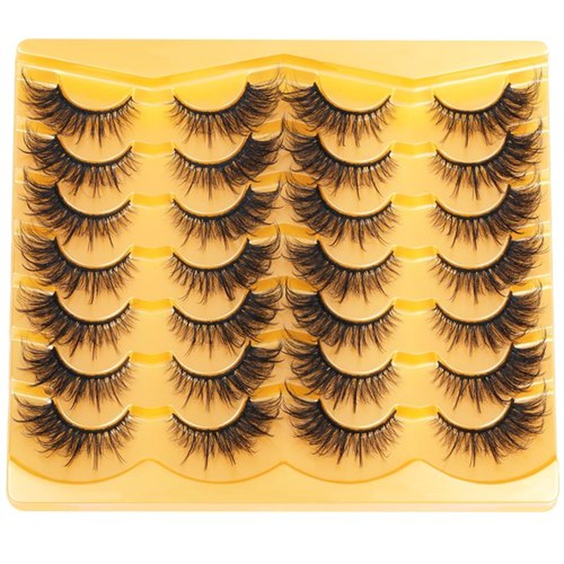 Fox Eye Lashes Wispy Faux Mink Lashes Fluffy Fairy Cat Eye Lashes That Look Like Extensions Fake Eyelashes