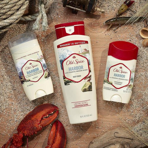 Old Spice Antiperspirant Deodorant for Men, Harbor Scent, 48 Hr Odor Protection, 2.6 oz (Pack of 3)