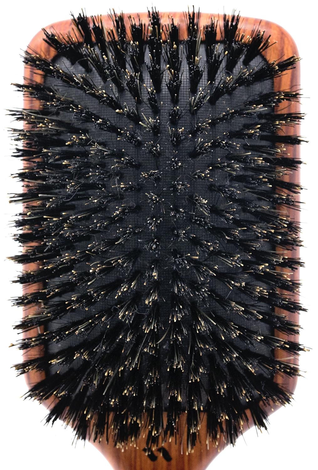 Spornette Deville Boar Bristle Paddle Brush - Wooden Handle for Smoothing & Detangling All Hair Types