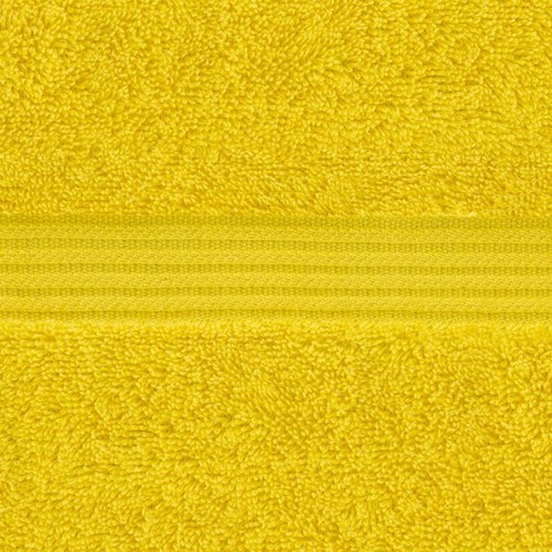 American Veteran Towel, 100% Cotton Turkish Washcloths for Bathroom Essentials 4 Pack, Soft Absorbent Wash Cloths Quick Drying Small Towels Washrags, Yellow