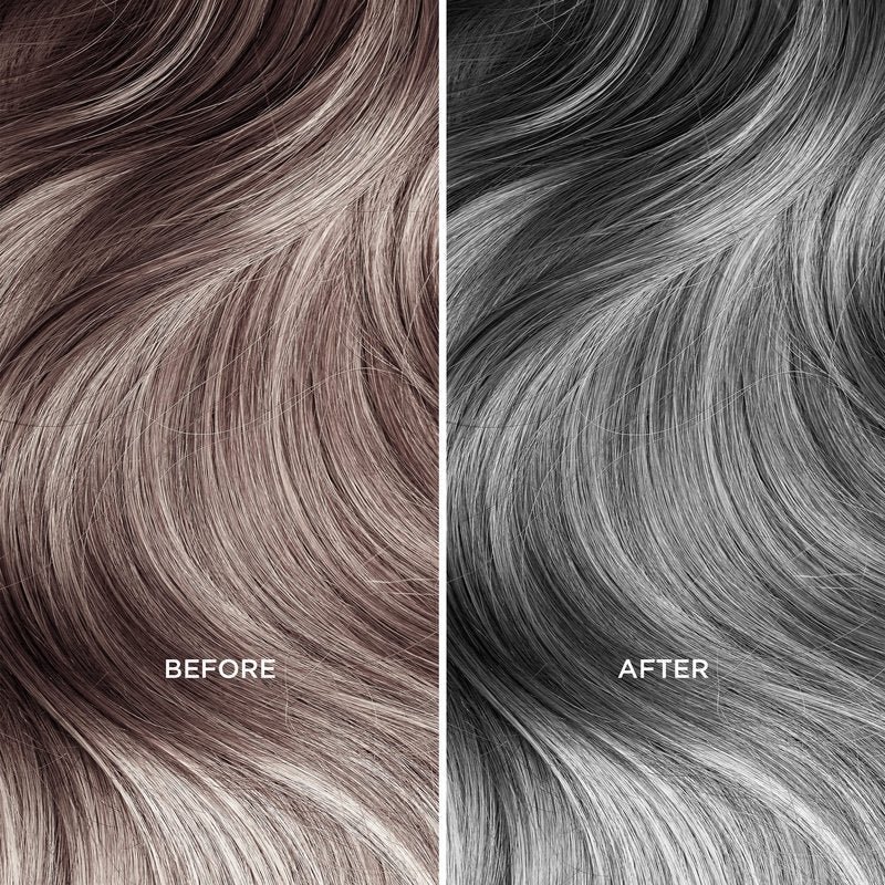 MOEHAIR Color Infuse Silver – 12 Fl. Oz | Purple Toner for Silver, Gray & White Hair | Neutralizes Unwanted Brassiness | Salon-Grade Hair Toner for Brassy Hair | Brass Off | Sulfate and Paraben-Free