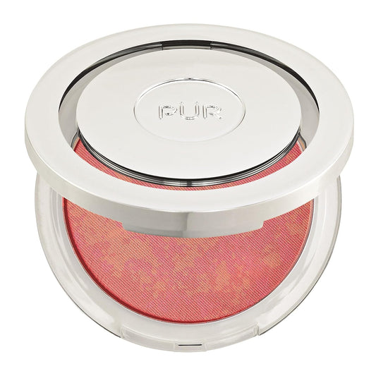 PÜR Blushing Act Skin Perfecting Powder, Satin Matte Finish, Buildable Coverage, Cruelty Free, 0.28 Oz